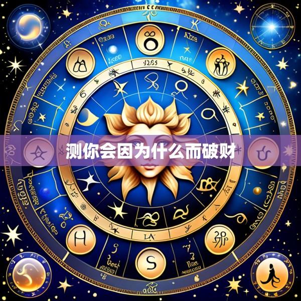 测你会因为什么而破财