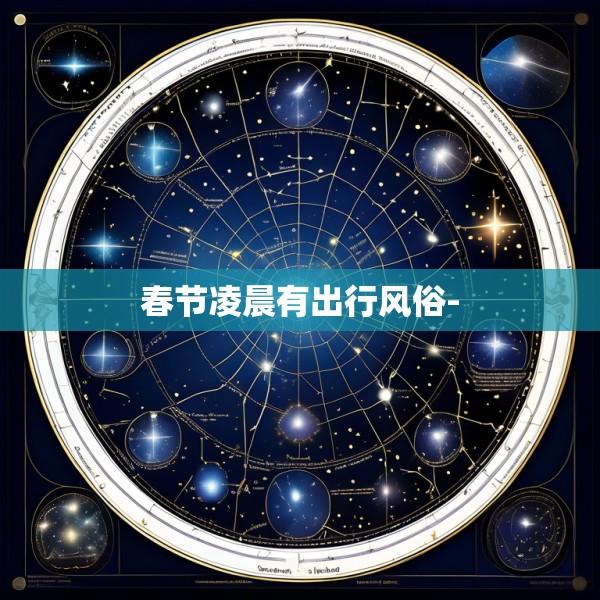 春节凌晨有出行风俗-
