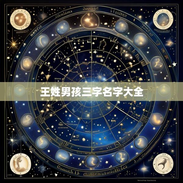 王姓男孩三字名字大全