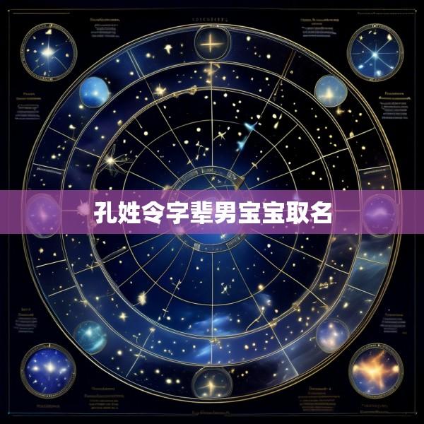 孔姓令字辈男宝宝取名