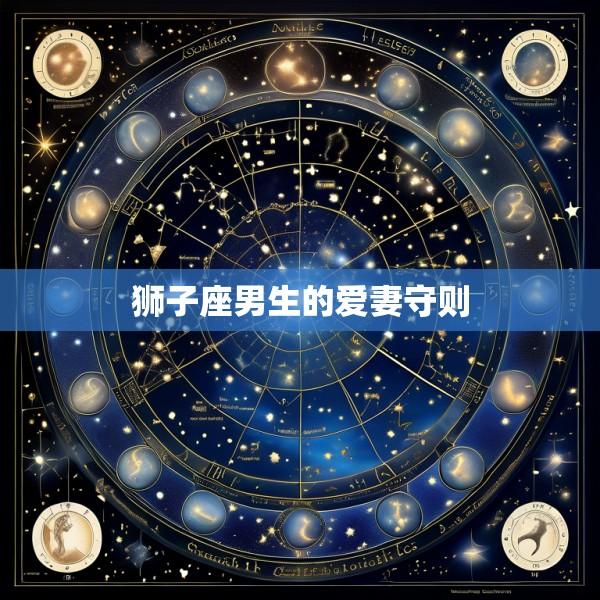 狮子座男生的爱妻守则