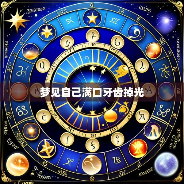 梦见自己满口牙齿掉光
