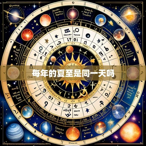 每年的夏至是同一天吗
