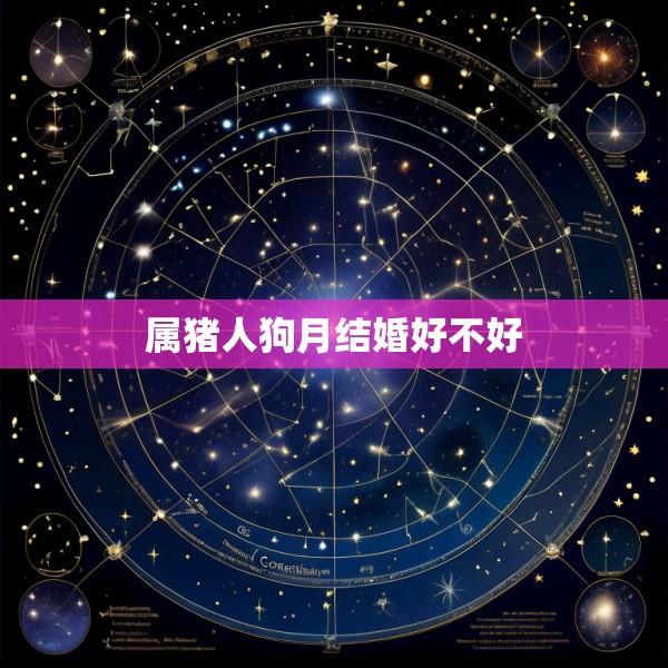属猪人狗月结婚好不好