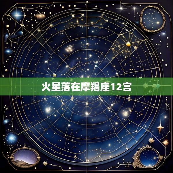 火星落在摩羯座12宫