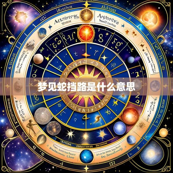 梦见蛇挡路是什么意思