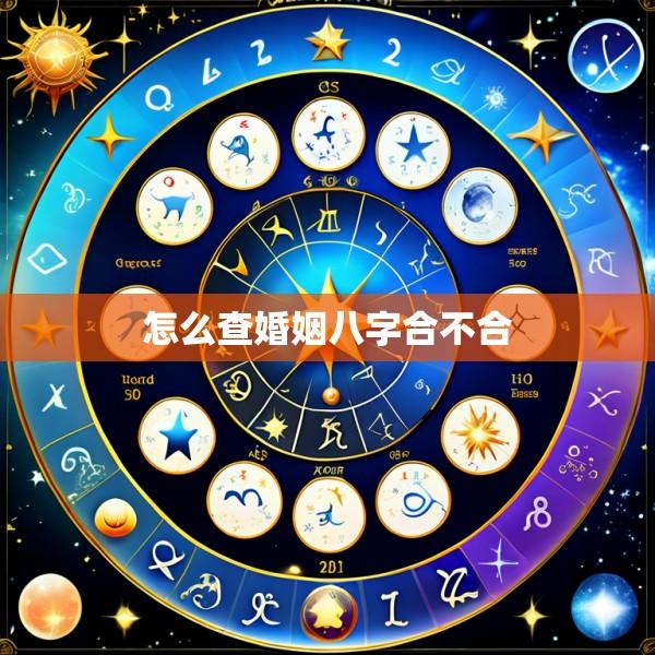 怎么查婚姻八字合不合
