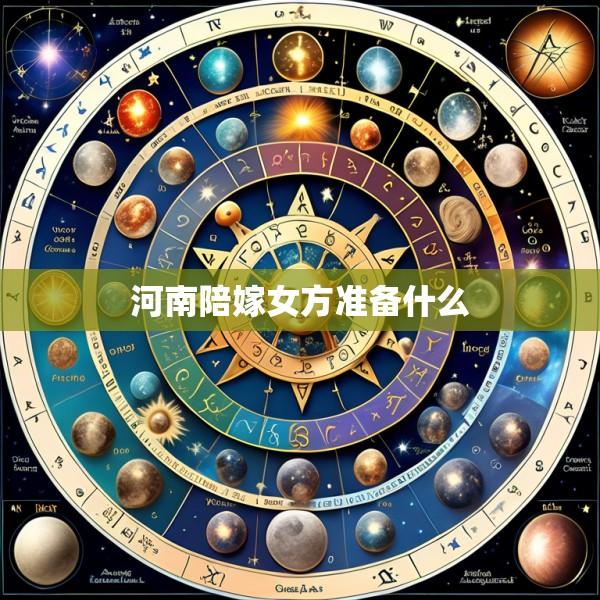 河南陪嫁女方准备什么