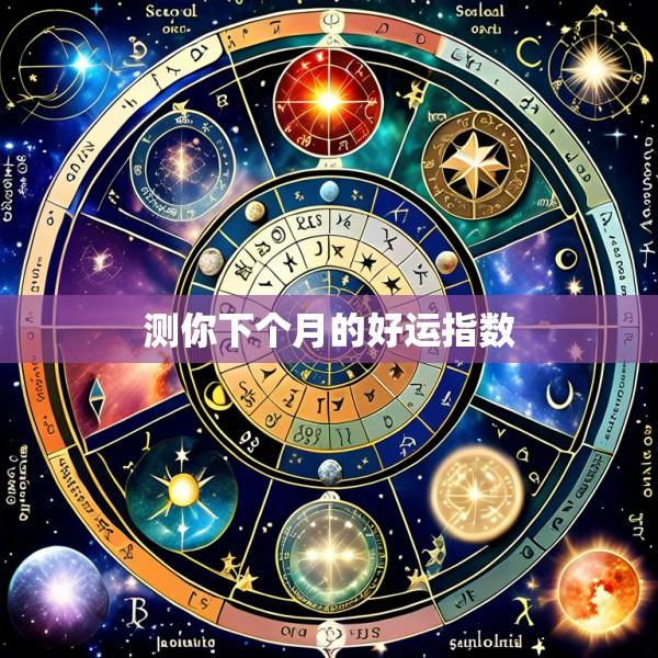 测你下个月的好运指数