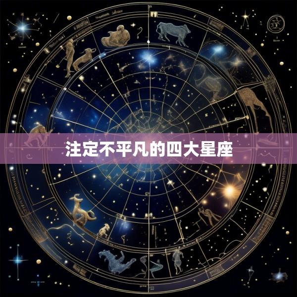 注定不平凡的四大星座