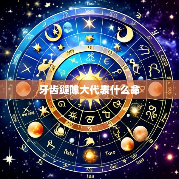 牙齿缝隙大代表什么命