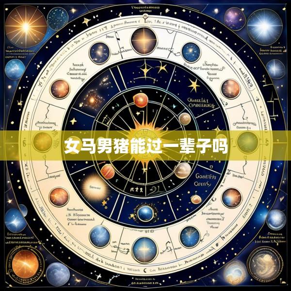 女马男猪能过一辈子吗