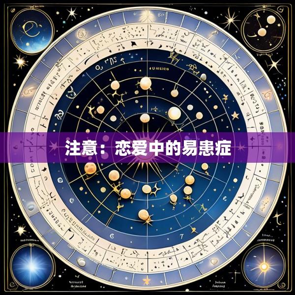 注意：恋爱中的易患症