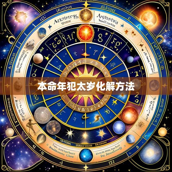 本命年犯太岁化解方法