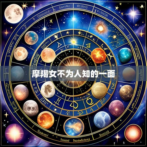 摩羯女不为人知的一面