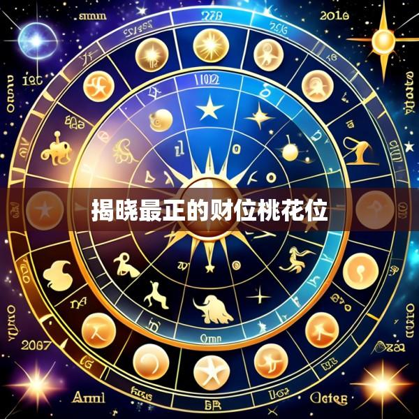 揭晓最正的财位桃花位
