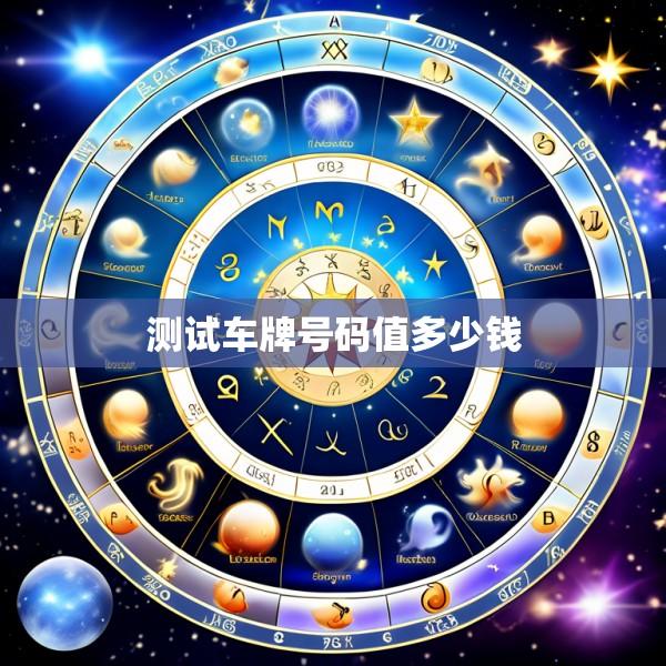 测试车牌号码值多少钱