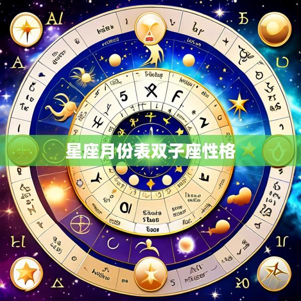 星座月份表双子座性格