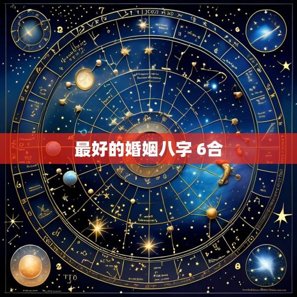 最好的婚姻八字 6合