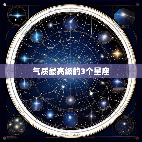 气质最高级的3个星座