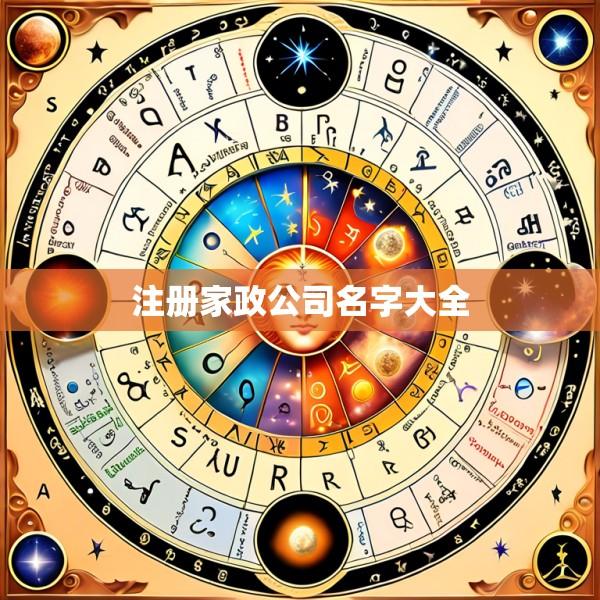 注册家政公司名字大全