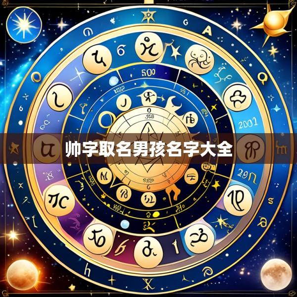 帅字取名男孩名字大全