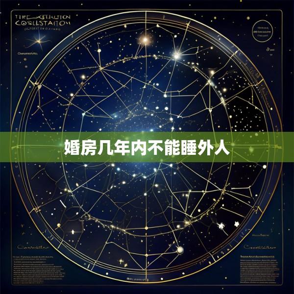 婚房几年内不能睡外人