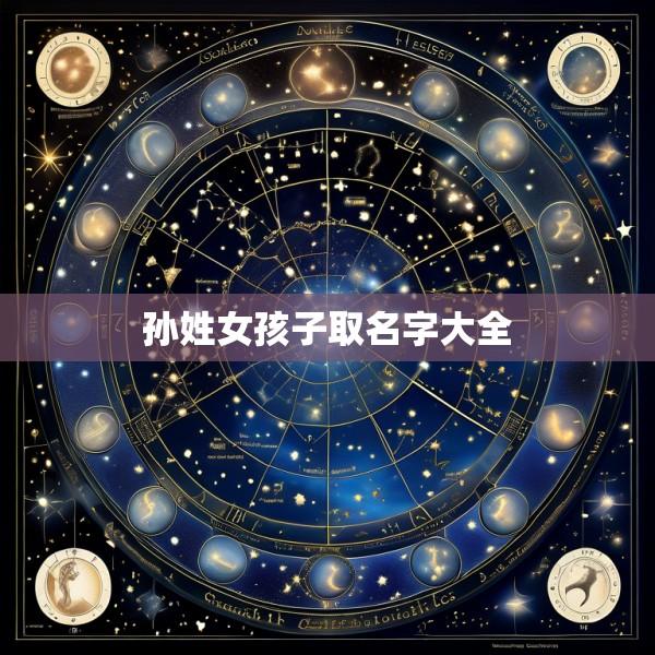 孙姓女孩子取名字大全