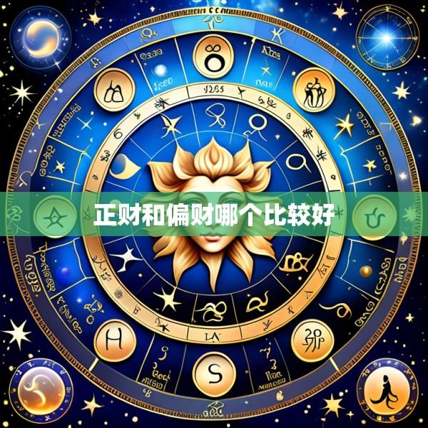 正财和偏财哪个比较好