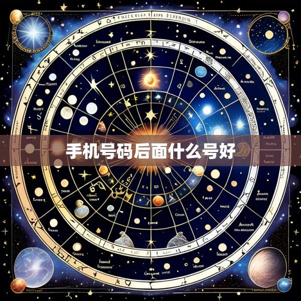 手机号码后面什么号好