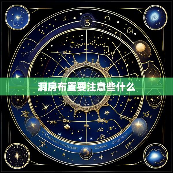 洞房布置要注意些什么