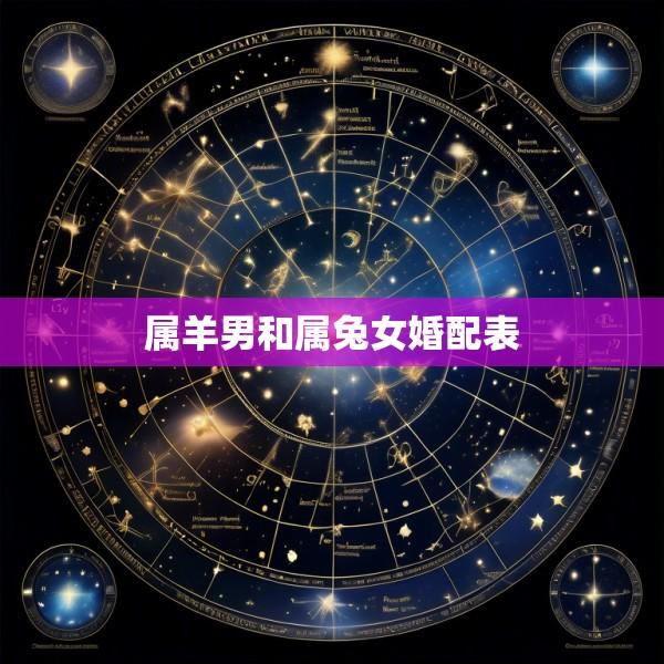 属羊男和属兔女婚配表