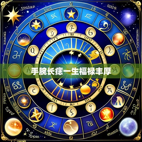 手腕长痣一生福禄丰厚
