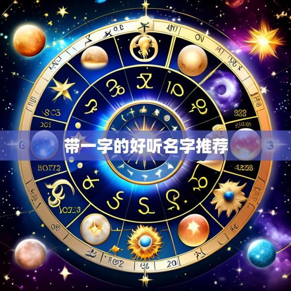 带一字的好听名字推荐