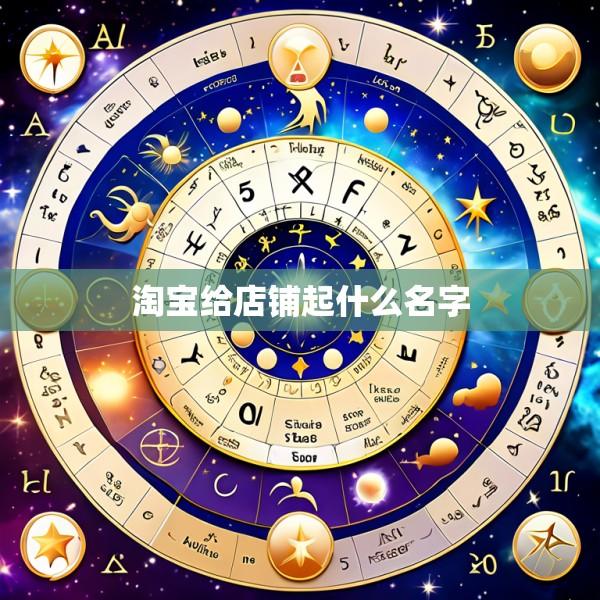 淘宝给店铺起什么名字