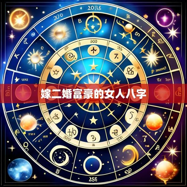 嫁二婚富豪的女人八字