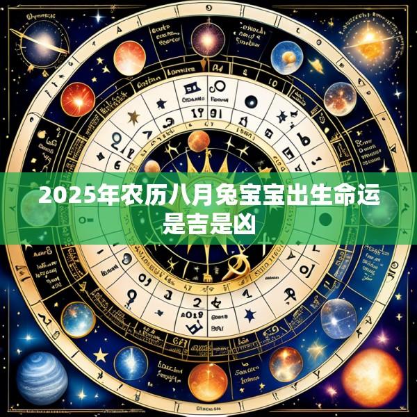 2025年农历八月兔宝宝出生命运是吉是凶