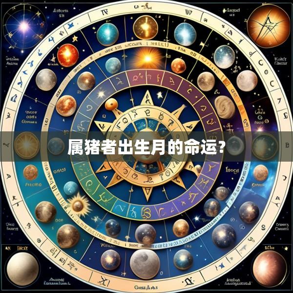 属猪者出生月的命运？