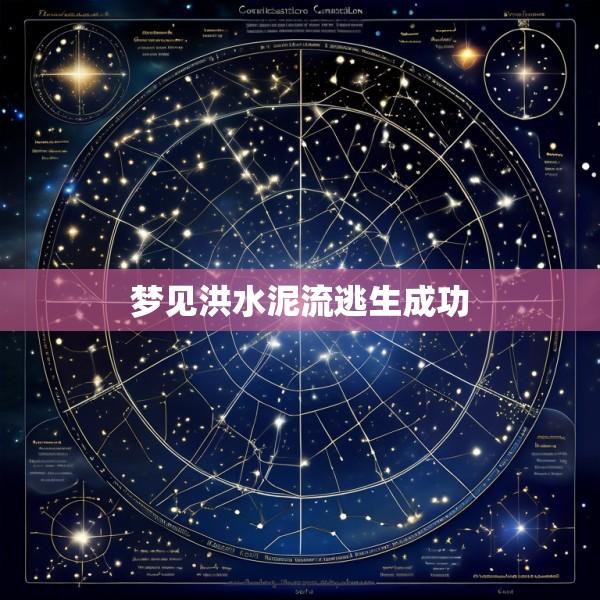 梦见洪水泥流逃生成功