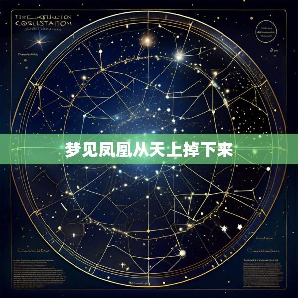 梦见凤凰从天上掉下来