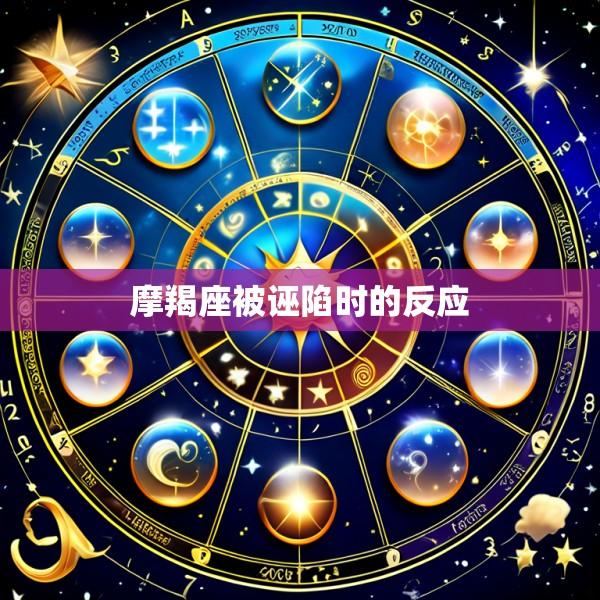 摩羯座被诬陷时的反应