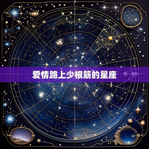 爱情路上少根筋的星座