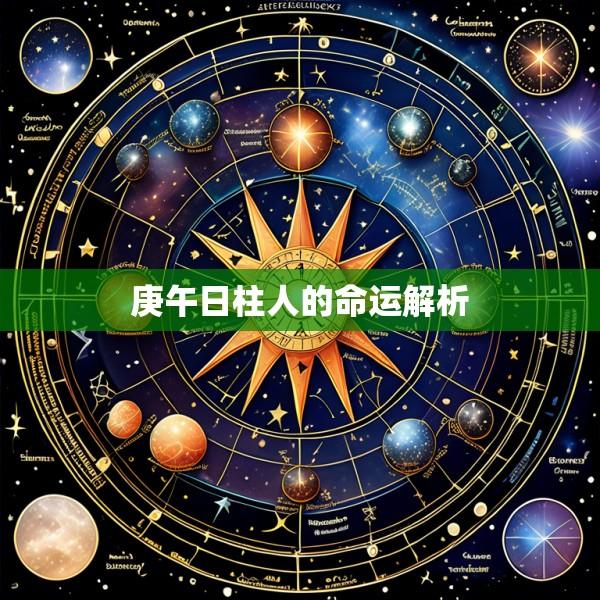 庚午日柱人的命运解析