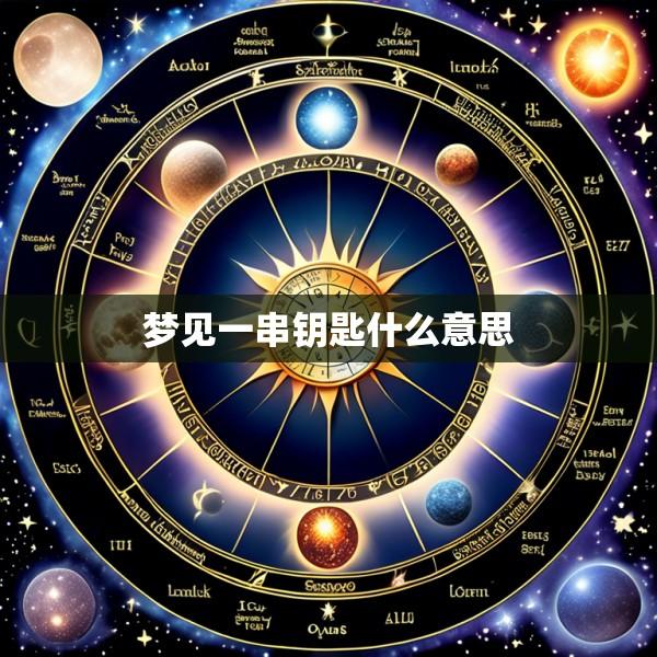 梦见一串钥匙什么意思