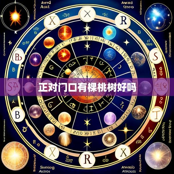 正对门口有棵桃树好吗