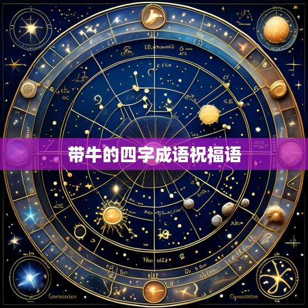 带牛的四字成语祝福语