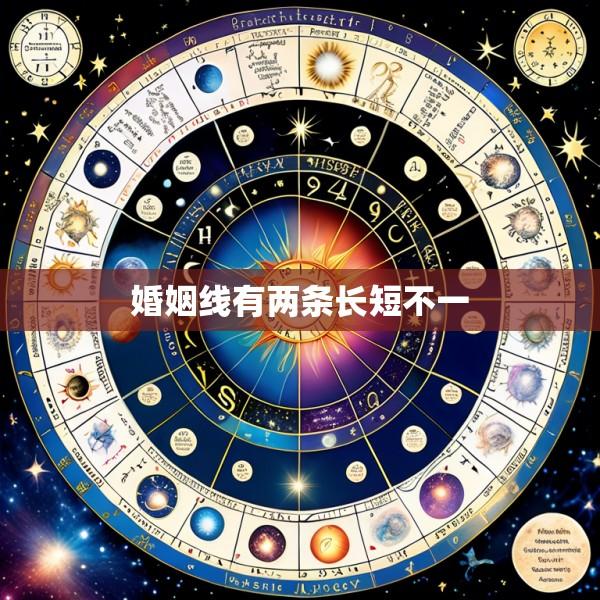 婚姻线有两条长短不一