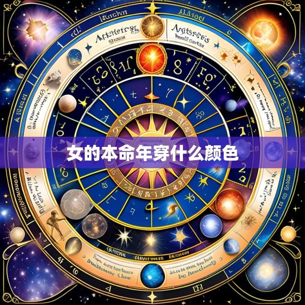 女的本命年穿什么颜色