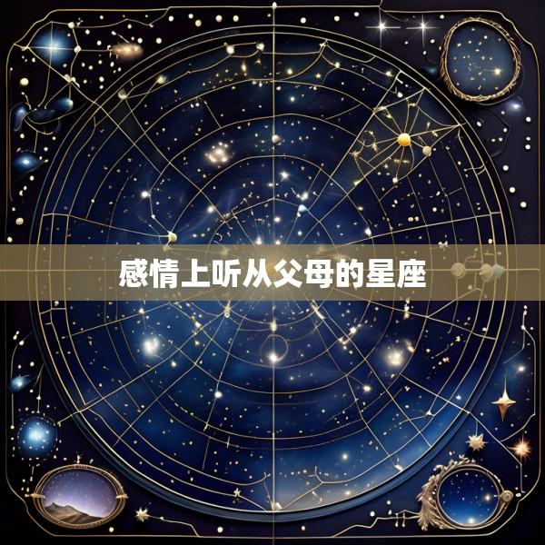感情上听从父母的星座