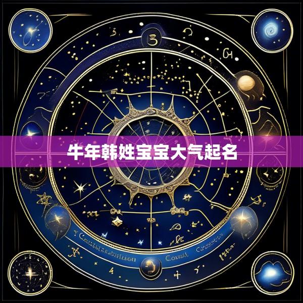 牛年韩姓宝宝大气起名